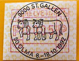 Automatenmarken mit Vollstempel   