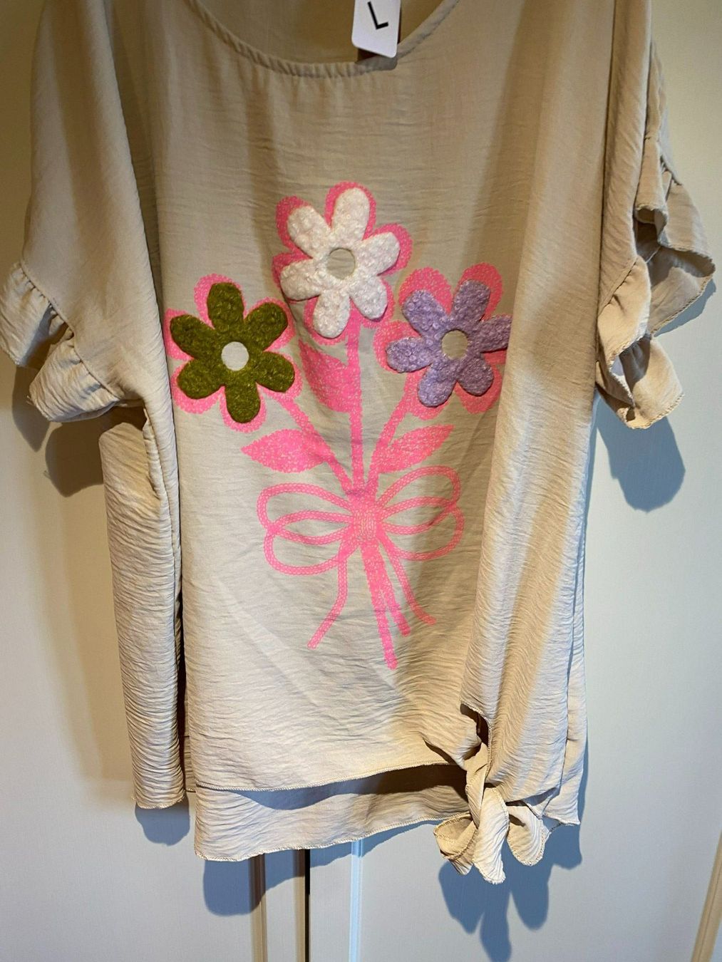 Camicette: FRÜHLINGS BLUSE KURZARM,BEIGE – Nuovo e nell'imballaggio originale da Meienried venduto da ManuelaBoutique 3