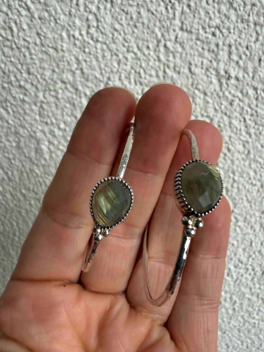 Boucles d'oreille: Silber Ohrringe mit Labradorit 925 – D'occasion à Spiegel b. Bern par Rogger72 5