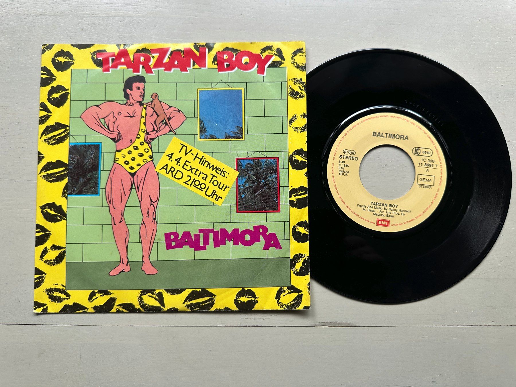 Dischi in vinile: BALTIMORA tolle Single Tarzan Boy German differnt Disco 80's – Usato da Basel venduto da Partridge