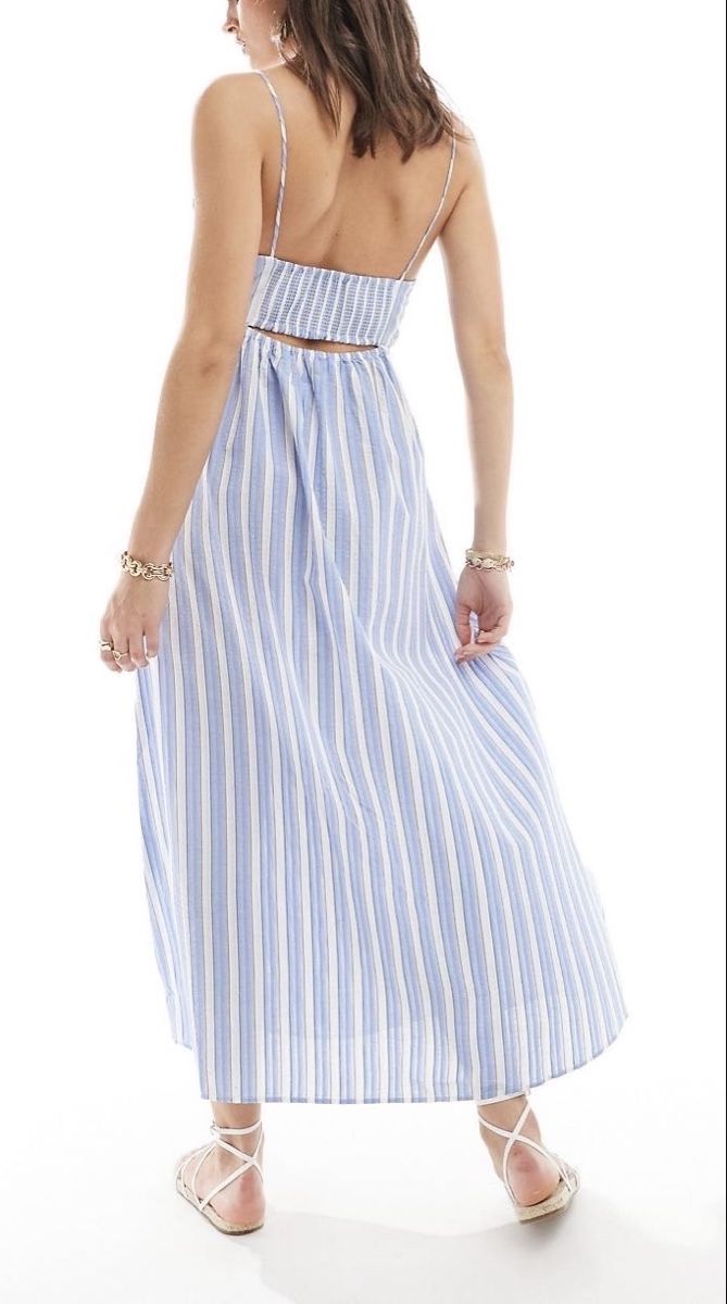 Mango Vestiti: MANGO Gestreiftes Midi-Trägerkleid G.M Neu – Nuovo (secondo la descrizione) da Oberwil BL venduto da DANA_FOX 1