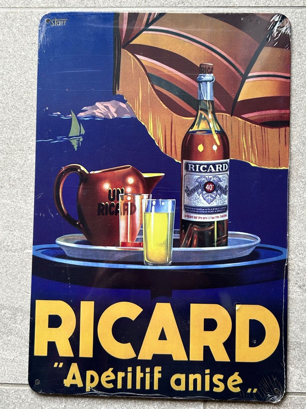 Insegne: Kleines Blechschild "RICARD" – Usato da Eschenz venduto da glaro14 2