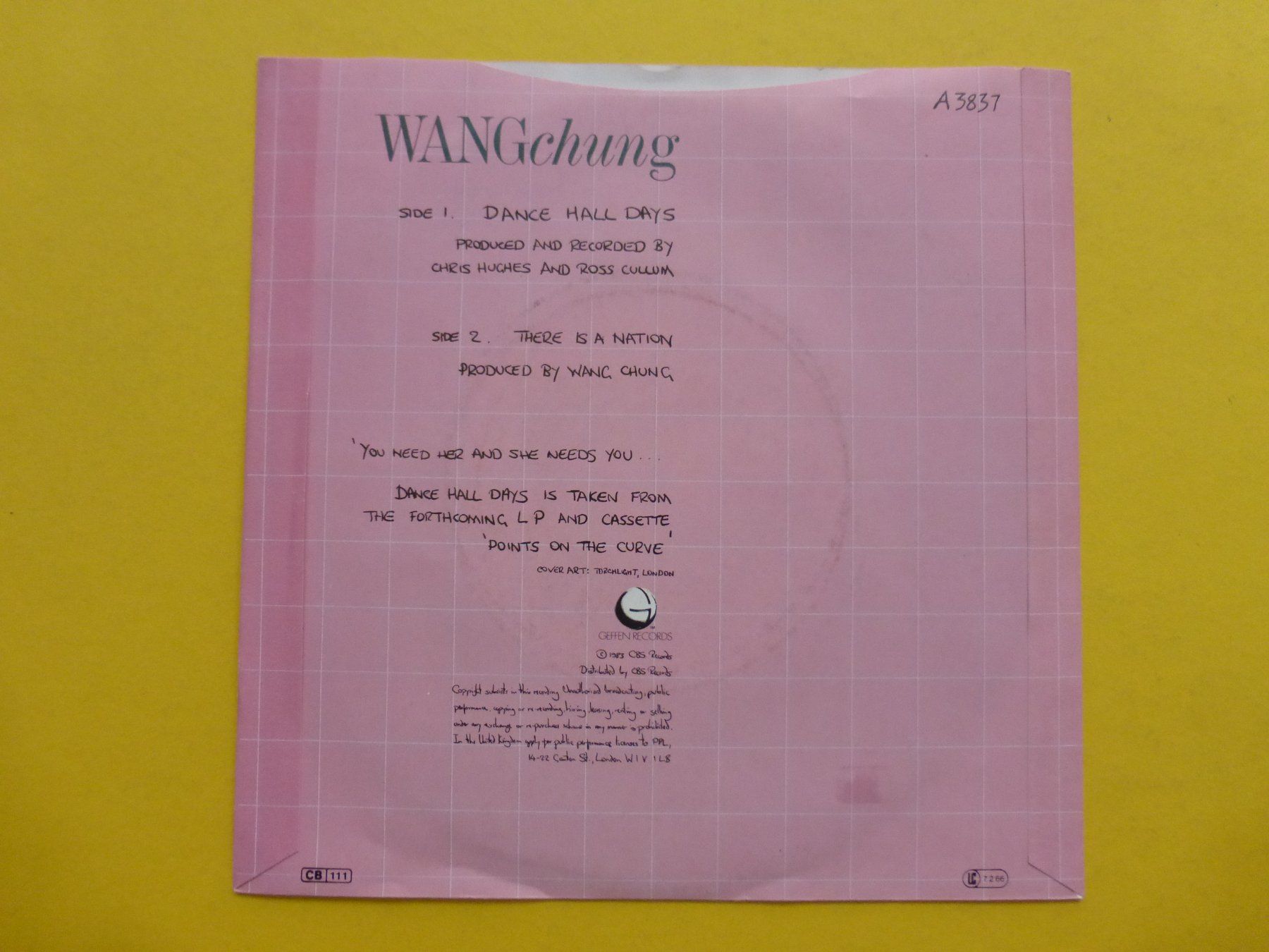 Schallplatten: Wang Chung – Dance Hall Days – Gebraucht aus Zürich von Swiss57 1