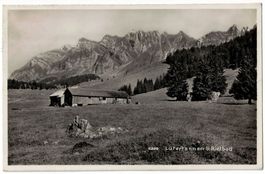 Lutertannen bei Rietbad, Blick zum Säntis, gelaufen 1955