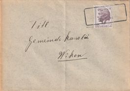 Aushilfsstempel Wikon auf Brief