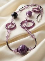 Murano Glas Collier - Kunstvolles Design - Neu