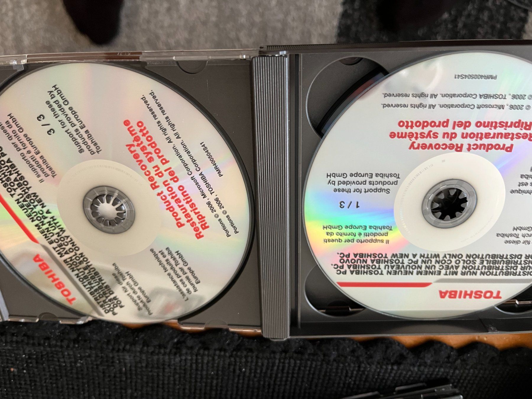 Microsoft Applications: Toshiba Recovery CD – D'occasion à Winterthur par fla_hwg8