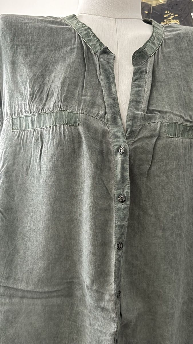 Camicette: Bluse BON'A PARTE Grösse 52 Khaki  – Nuovo (secondo la descrizione) da Mörigen venduto da TimelessFinds 1
