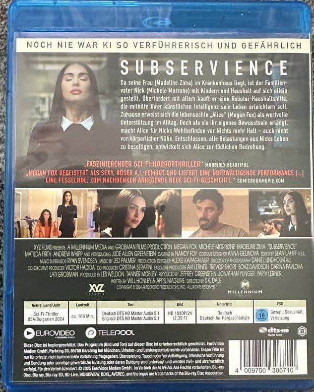 Tutti i DVDs: Subservience mit Megan Fox, neuwertig – Usato da Beringen venduto da Mantafisch1 1
