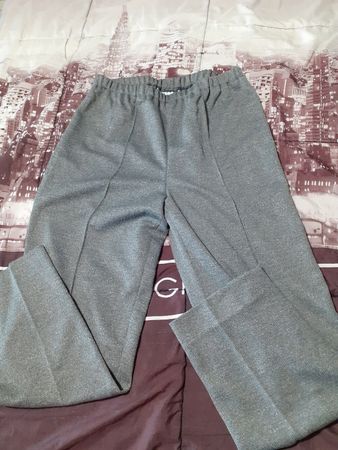 Graue Leggins mit Gummizug, Gr. L für den Frühling
