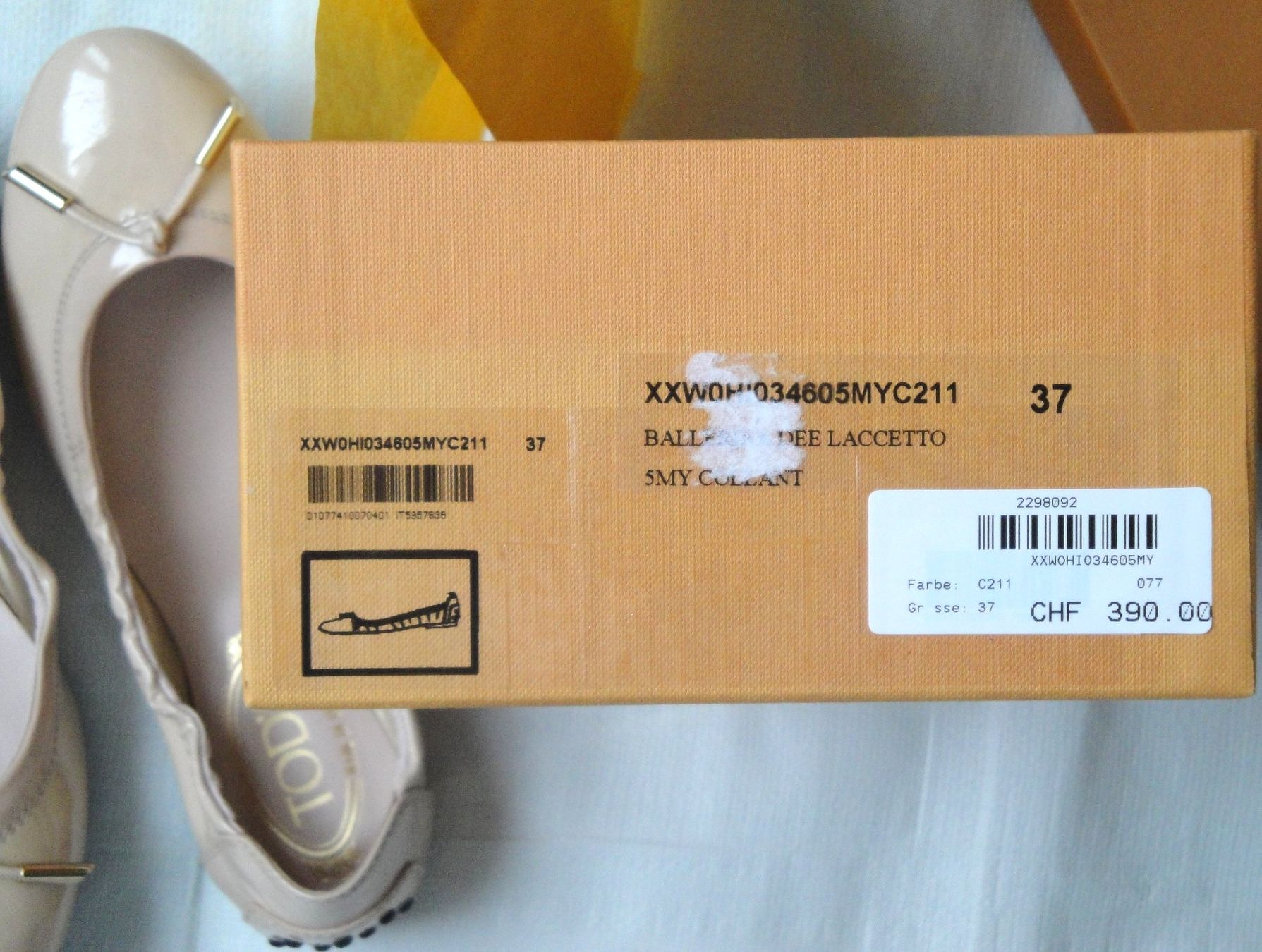 Tod'S Damenschuhe: NEUE original Tod's Ballerina 37 – Neu und originalverpackt aus Zurich von ogidko 4