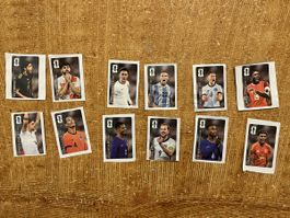 Coca Cola x Panini FIFA Sticker Konvolut alle 12, TOP
