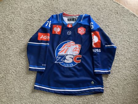Noah Meier ZSC Lions Gameworn Trikot CHL 21/22