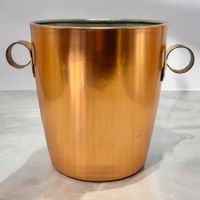 Seau à champagne SIGG vintage en cuivre poignées laiton 1970
