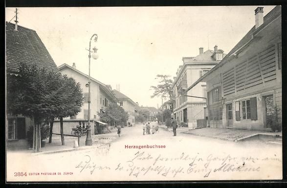 Ansichtskarten: AK Herzogenbuchsee /Bern, Strassenpartie – Gebraucht aus Berlin von bartko-reher