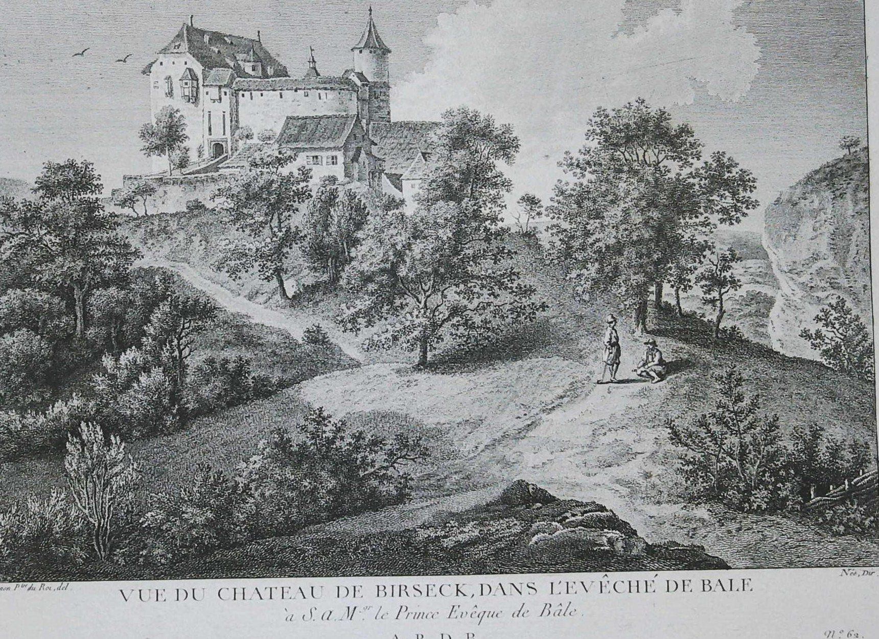 Incisioni: Birseck Originalkupferstich 1780 – Usato da Rafz venduto da Helvet32 1