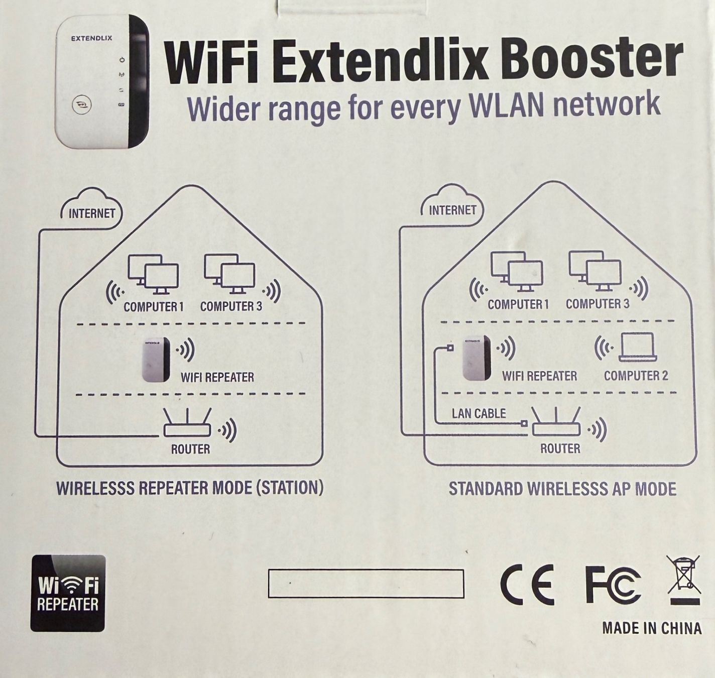 Verstärker: WLAN-Verstärker EXTENDLIX – Neu (gemäss Beschreibung) aus Bremgarten b. Bern von Regent2000 2