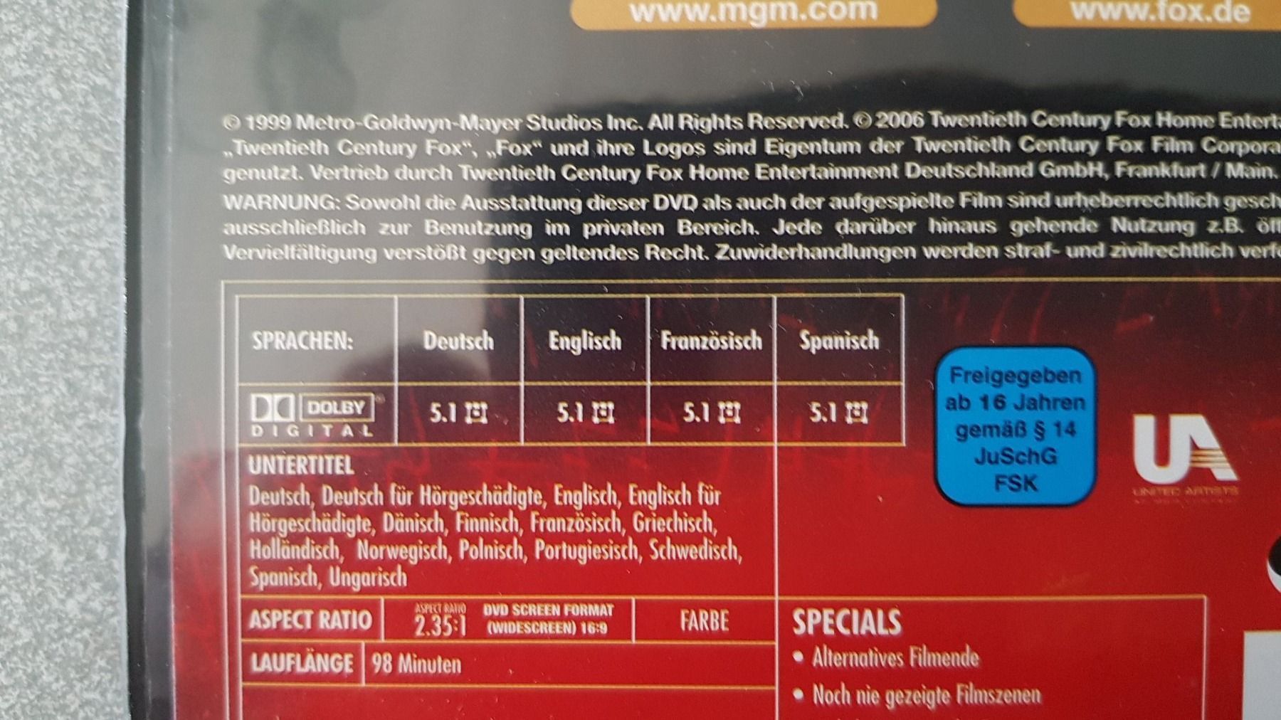 Tutti i DVDs: DVD Stigmata / Patricia Arquette – Usato da Oetwil am See venduto da fineli2 1