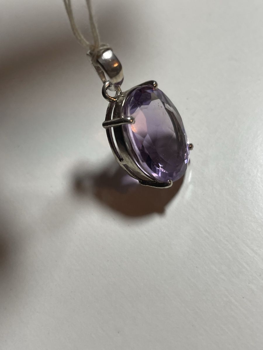 Anhänger: Pendentif avec améthyste , argent 925.(2,8g) – Gebraucht aus Le Grand-Saconnex von sav_dfj7 7