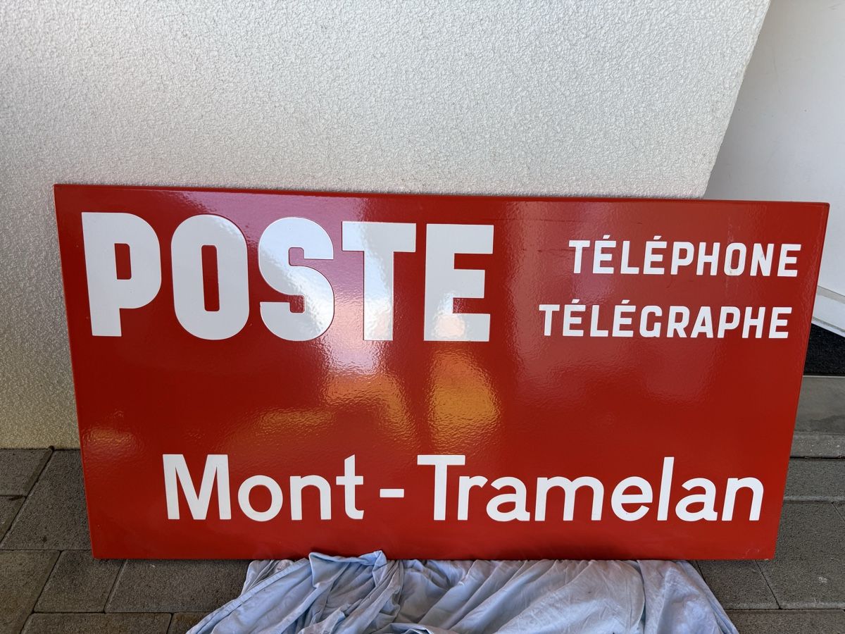 Insegne: Plaque émaillée Post – Usato da Les Genevez JU venduto da fabliane