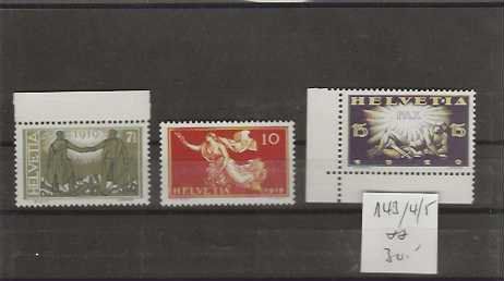Tous les timbres: timbre 143-144-145 ** – Neuf (Voir description) à Sorvilier par carose01