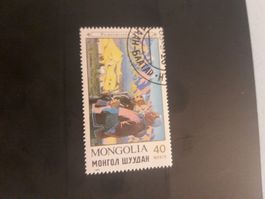 Timbre de Mongolie 40 Mhöh rare - Collection Hiver❄️