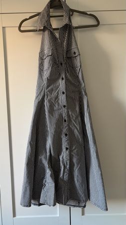 Kleid Karomuster schwarz-weiss Grösse S guter Zustand