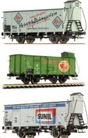 BRAWA Set IV - 3 verschiedene Güterwagen