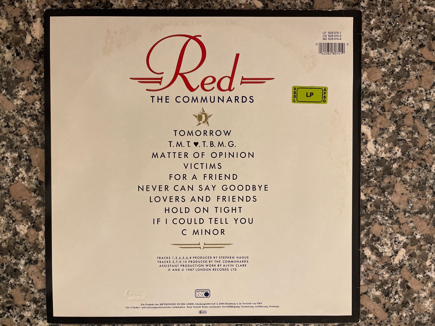 Dischi in vinile: S1852/The Communards - Red – Usato da Frutigen venduto da Philippe_jsp 1
