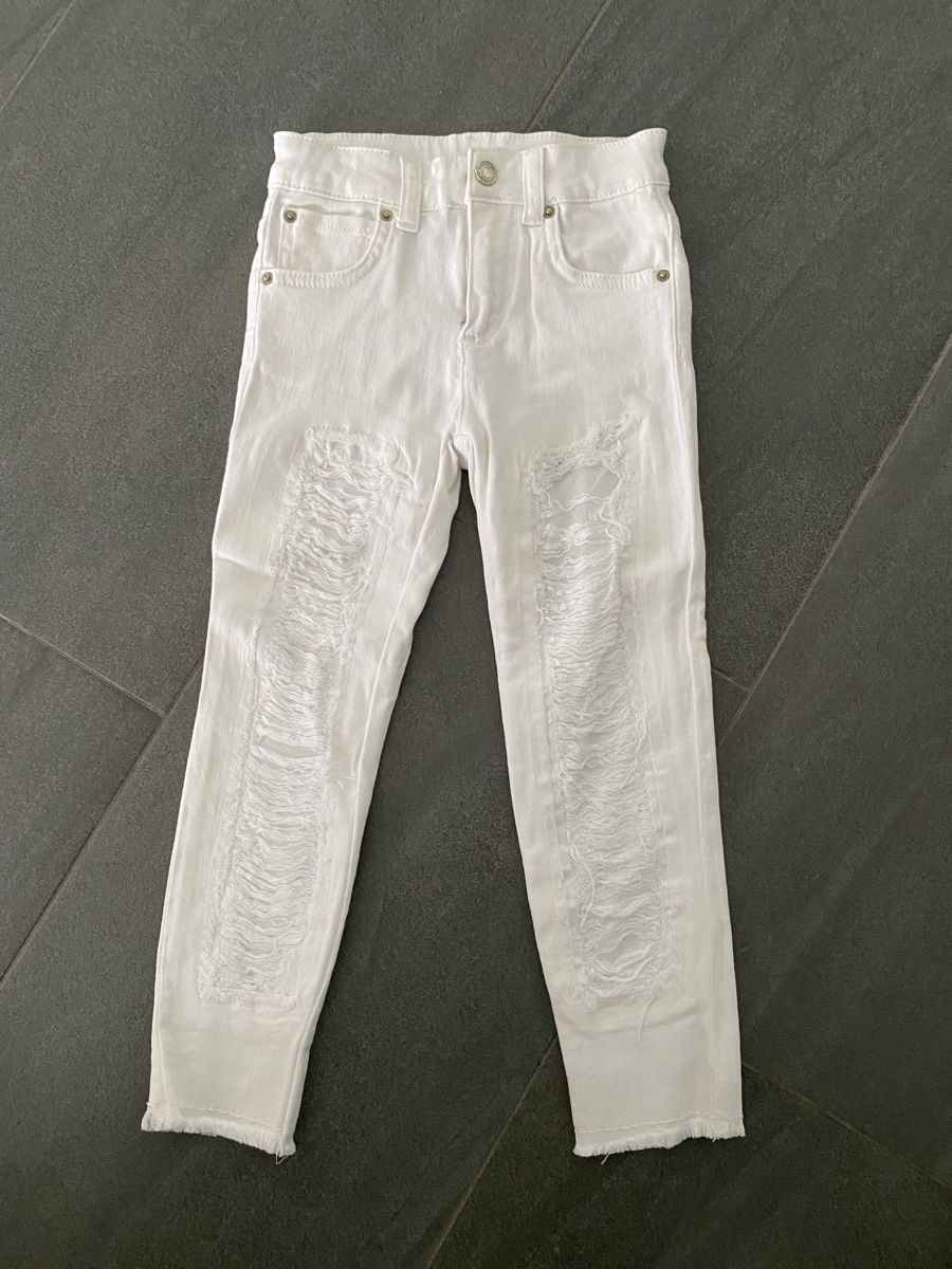Twinset Pantaloni: Jean blanc déchiré Twinset Taille 5/110ans.  – Usato da Grenchen venduto da O.r.i.g.
