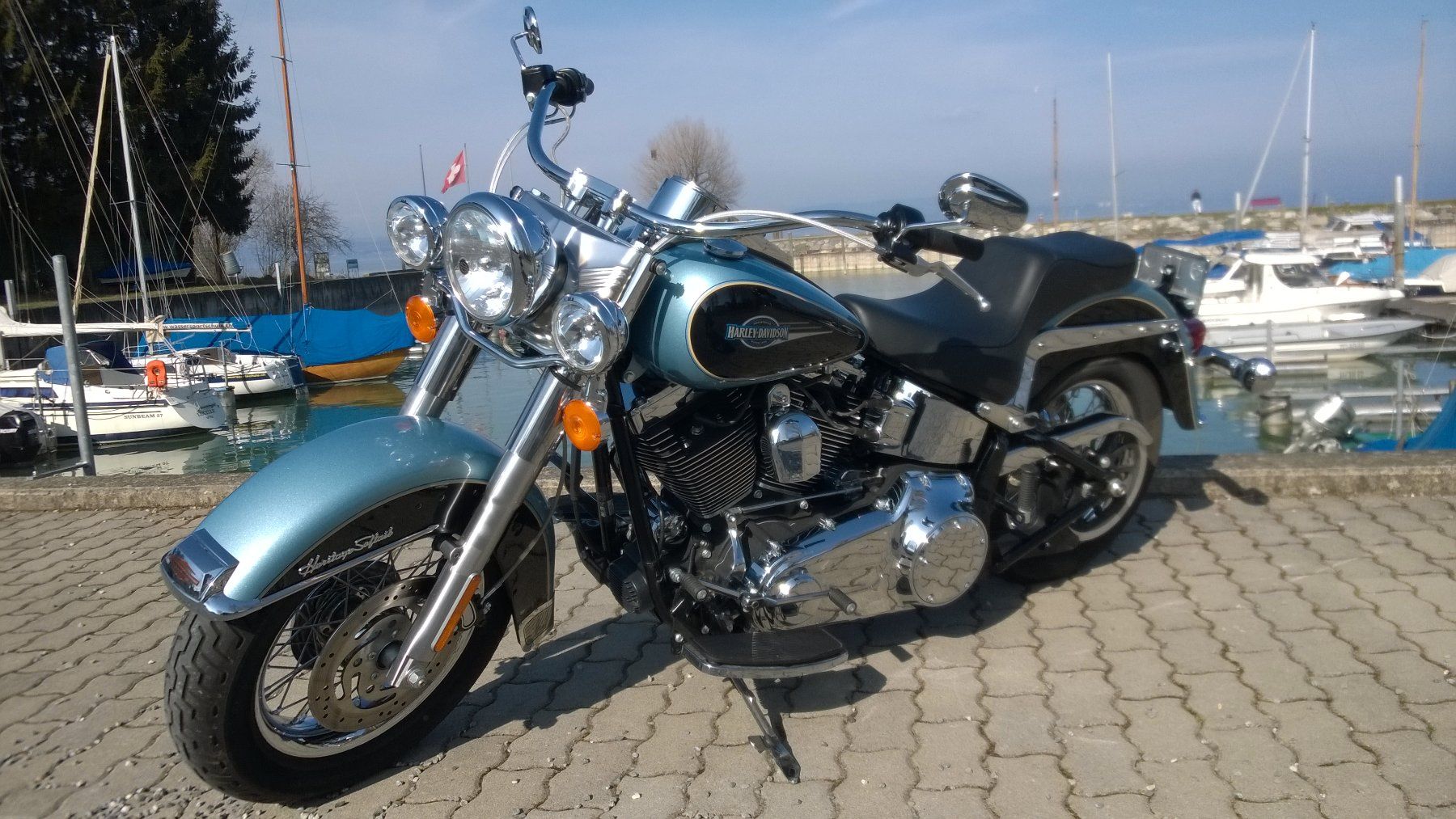 Harley-Davidson Chopper: Harley Davidson FLSTC – Usato da Altnau venduto da wahet 5