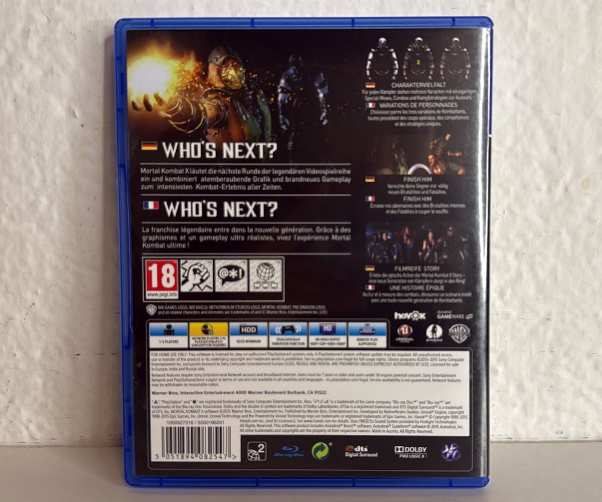 Sony Spiele: Mortal Kombat X - PS4/PS5 Game – Gebraucht aus Ehrendingen von bubulence 1
