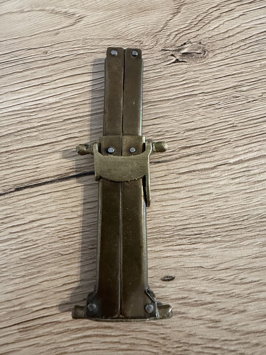 Posate: Altes Pantographenmesser mit Messinggriff – Usato da Wettingen venduto da Ni_la_lo 7