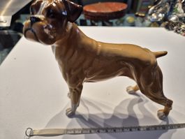 Keramik Porzellan Figur Boxer Hund Sammlerstück Vintage