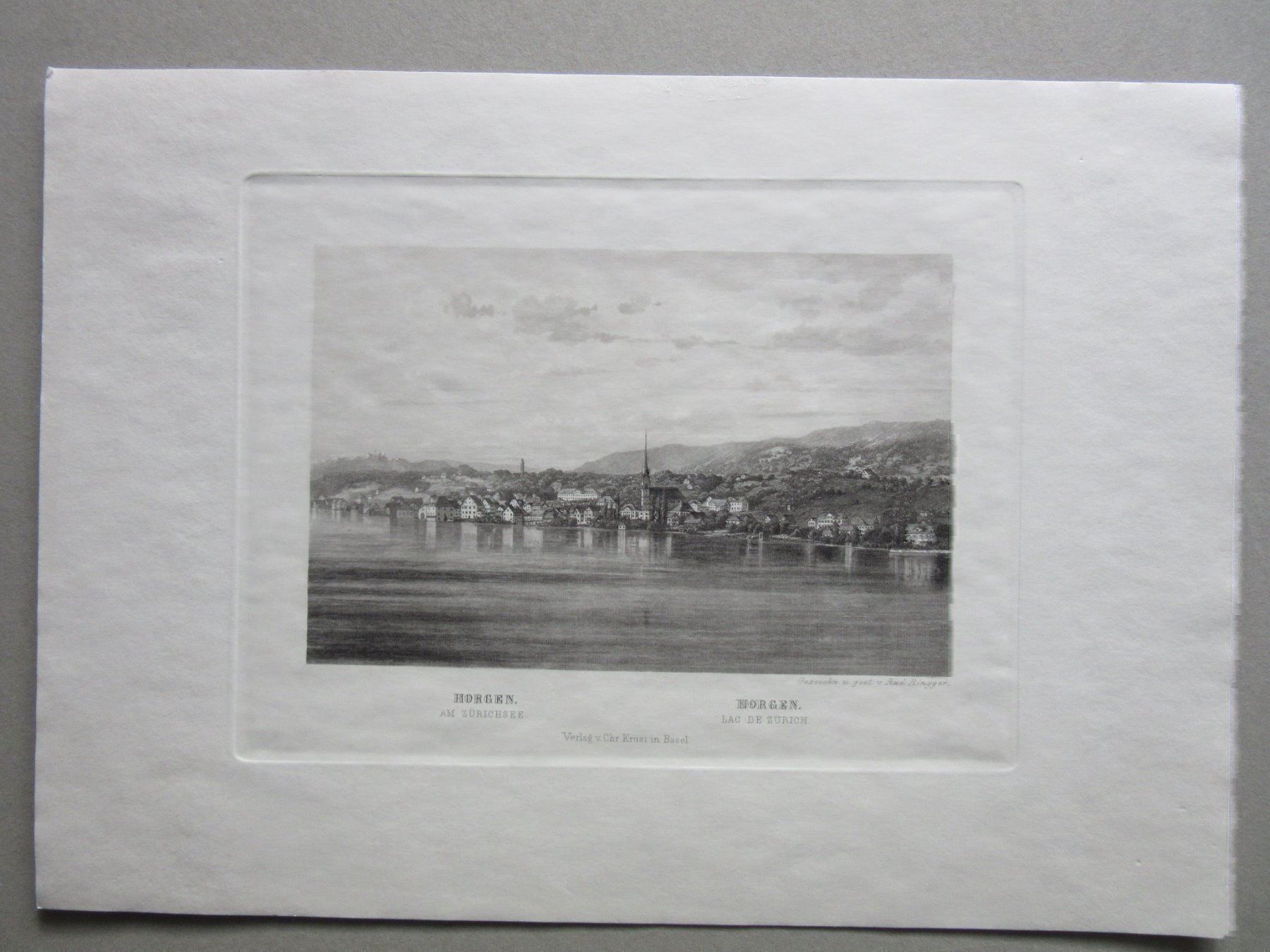 Incisioni: HORGEN   STAHLSTICH – Usato da Gersau venduto da grafik-kunst 2