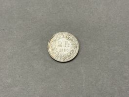 Schweiz 2 Franken 1860 