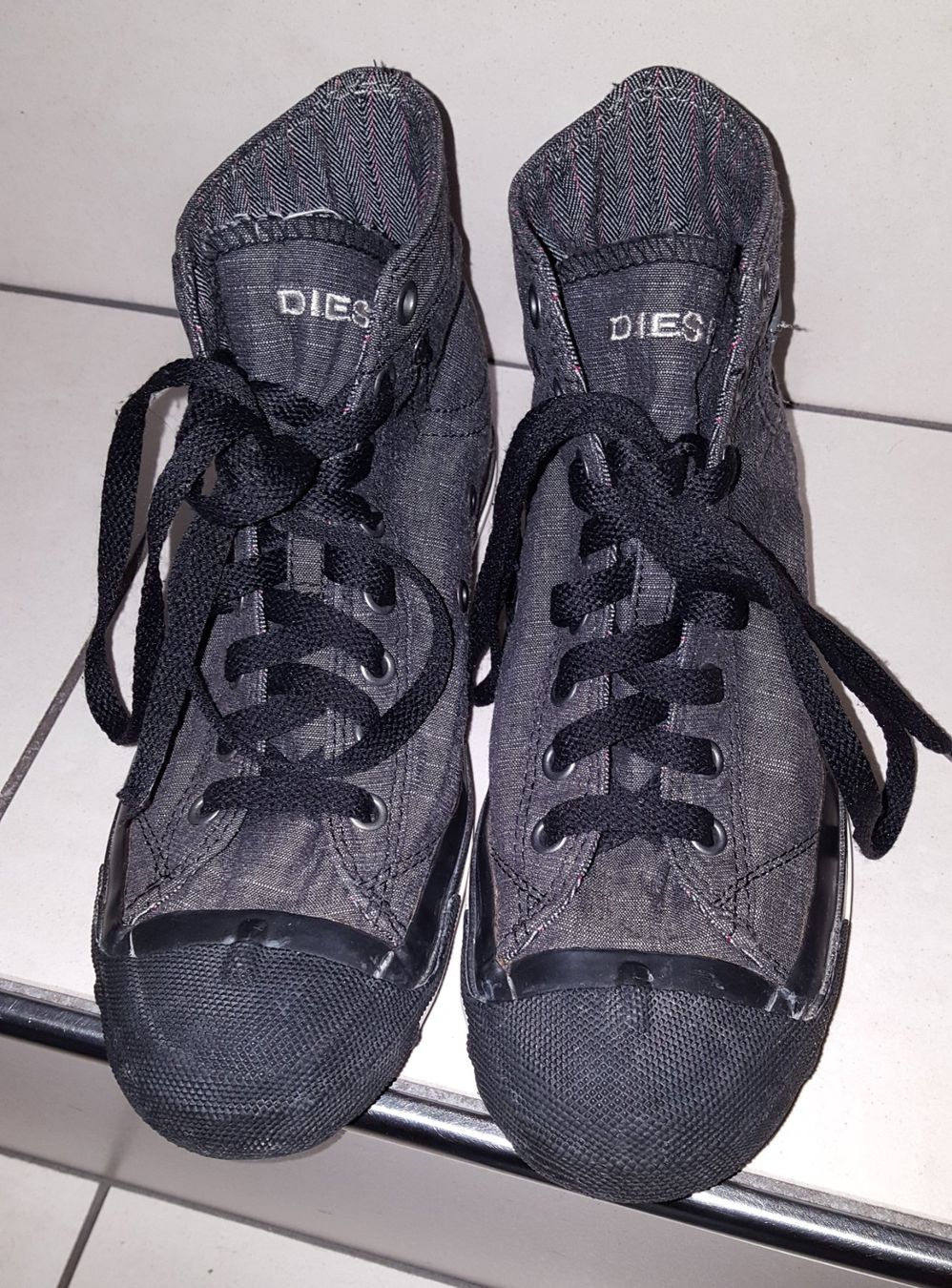 Diesel Scarpe da donna: DIESEL High-Top Sneaker Exposure schwarz – Usato da Unterseen venduto da bongmarley 8