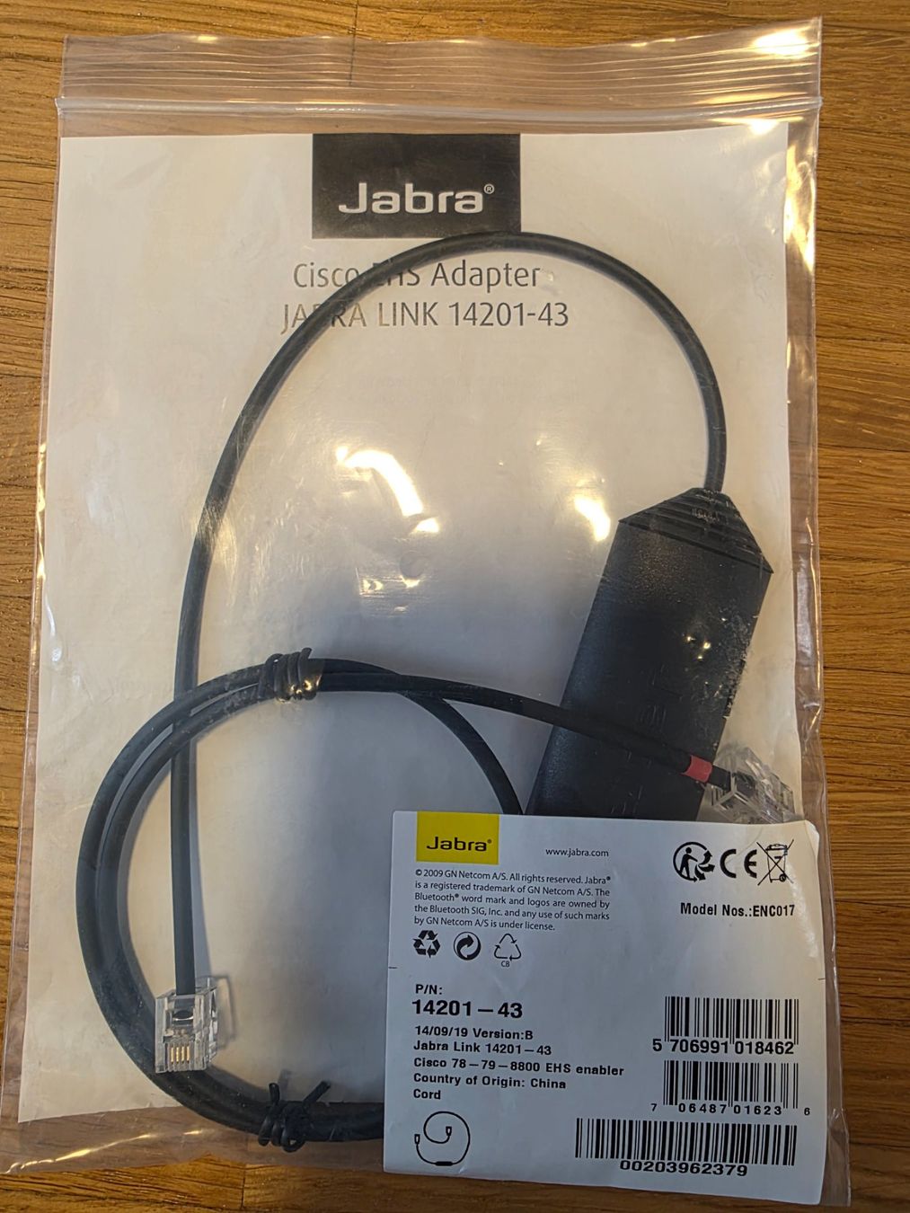 Jabra Unità & Adattatore: Jabra 14201-43, Cisco EHS Adapter – Usato da Cham venduto da swiss_teufen