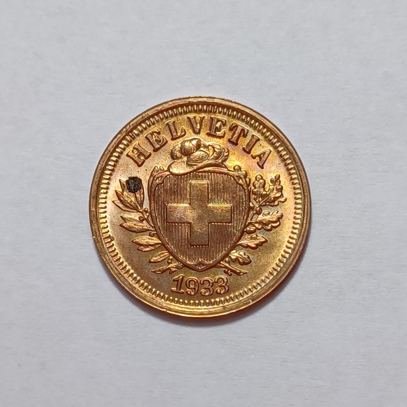 Tutti le monete: 1 Rappen 1933 stgl – Nuovo (secondo la descrizione) da Pfäffikon ZH venduto da Schweizer_Muenzen