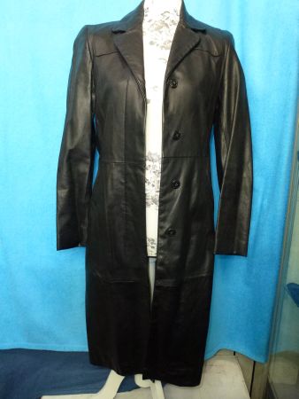 S OLIVER LEDERMANTEL ECHTLEDER MANTEL SCHWARZ GR S  LEDER