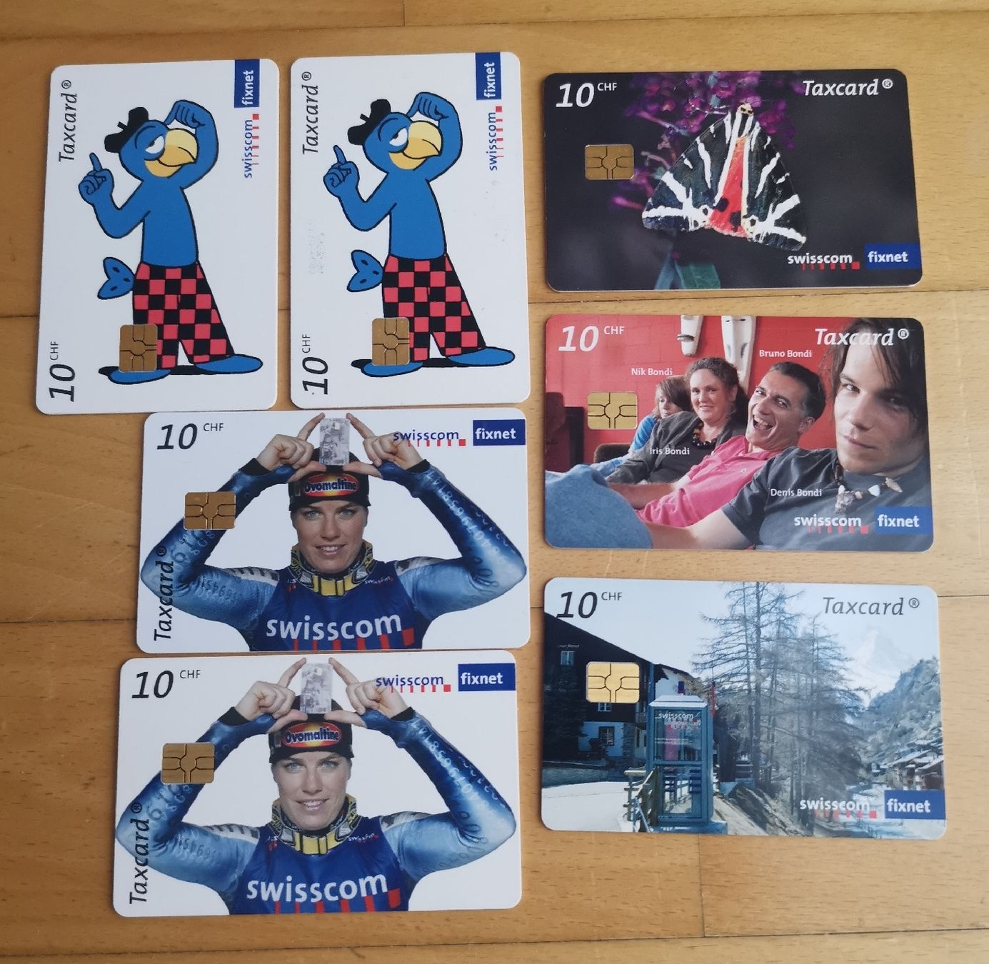 Schede telefoniche: 7 Taxcards – Usato da Egg b. Zürich venduto da Pronsch