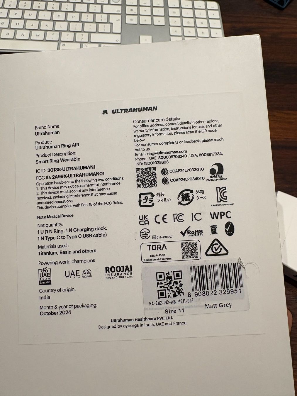 Ringe: Ultrahuman Ring Air - Size 11 – Gebraucht aus Zürich von JoCasel 2