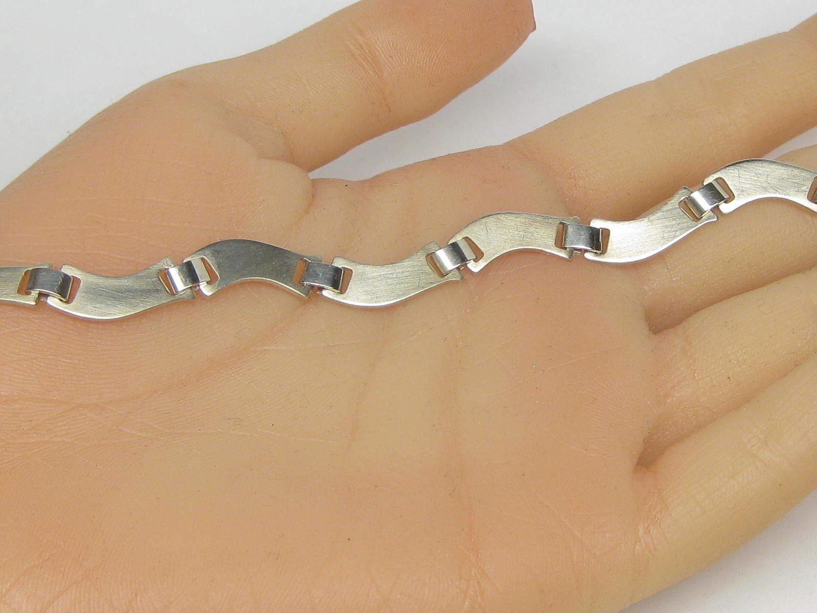 Bracciali & Braccialetti: Armband Silber 925 Elemente Wellen – Usato da Ermatingen venduto da Decovin 1