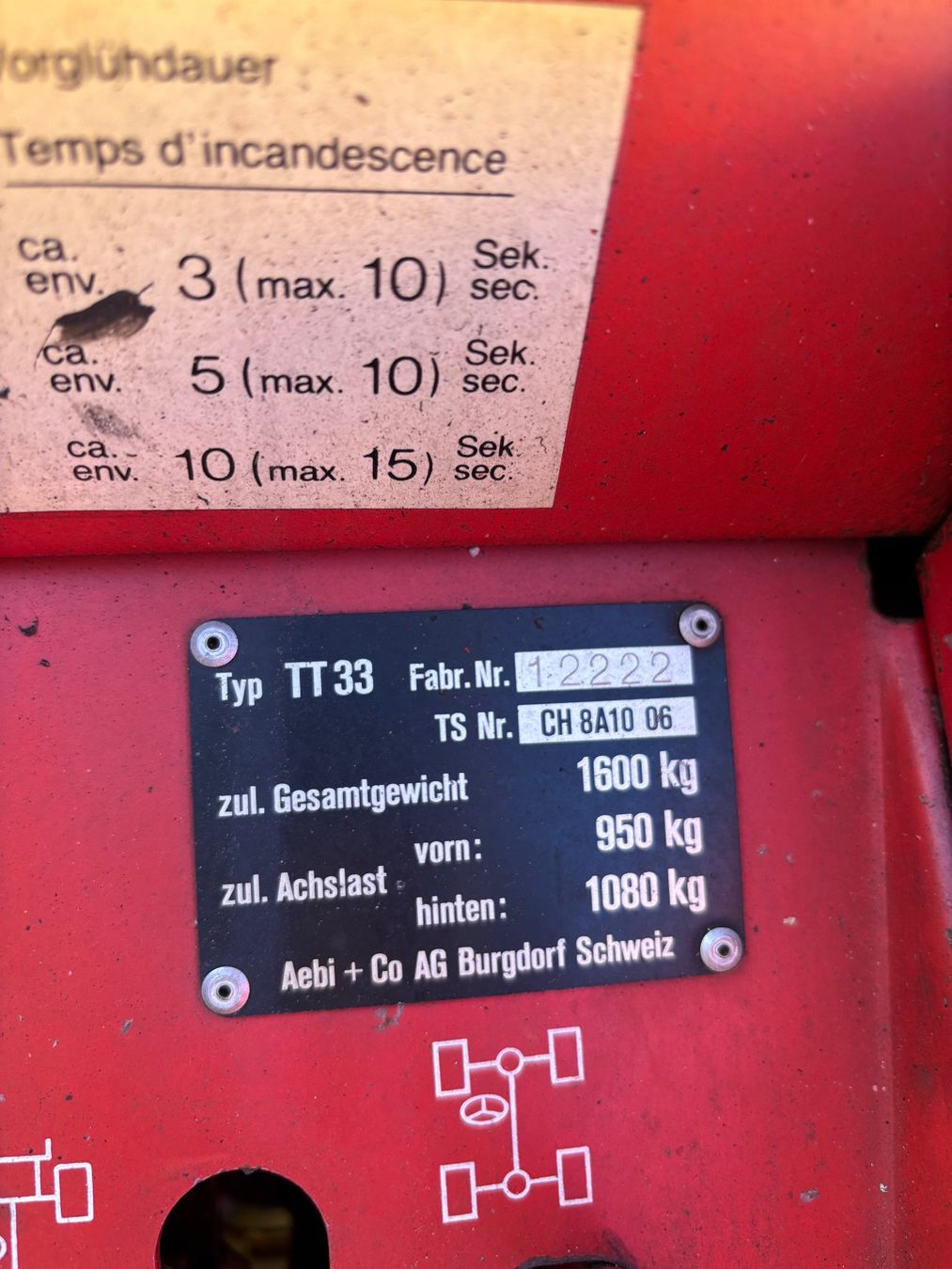 Aebi Trattori: Aebi TT 33 Occasion – Usato da Meiringen venduto da LMMLandmaschinenGmbH 5