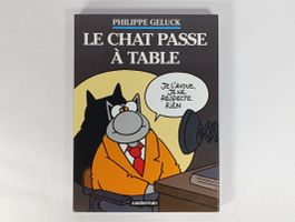 Geluck Ph., 2 livres le chat passe à table, no 19