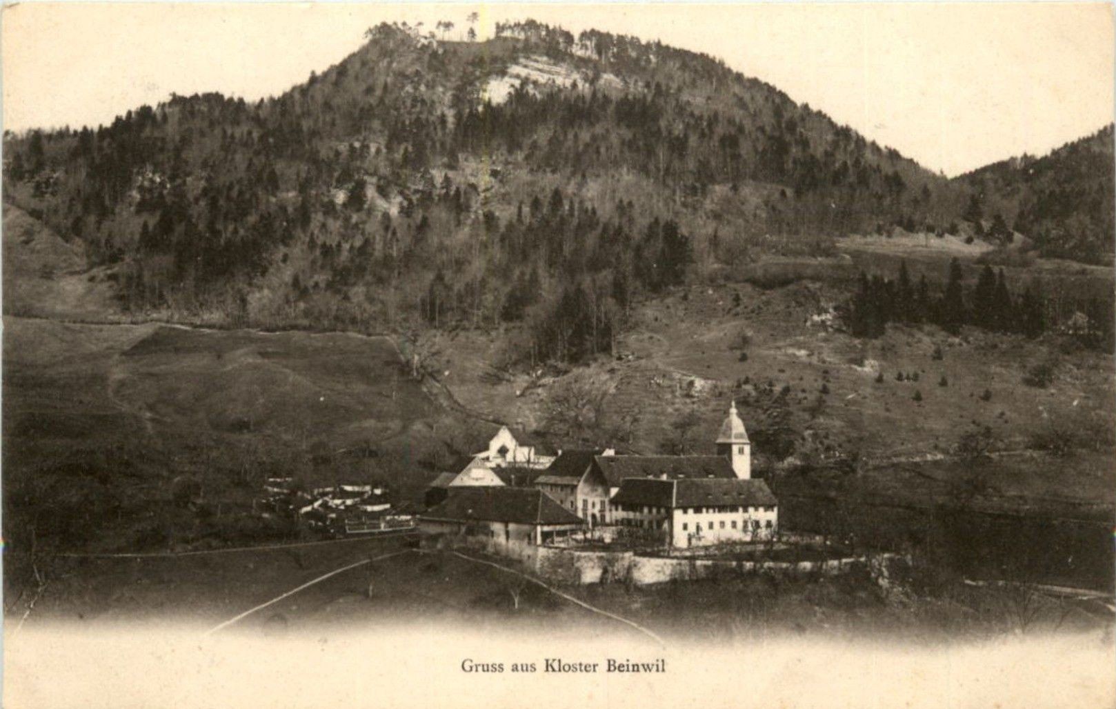 Ansichtskarten: Beinwill SO Kloster  Beinwil  ,1917 – Gebraucht aus Solothurn von Bepposol