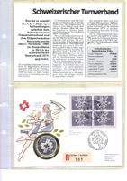 Numisbrief Schweiz.Turnerverband 1986 Silber 999.9 15 Gramm