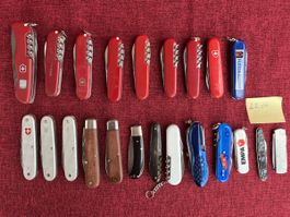 Sackmesser  22 stück verschidene marken