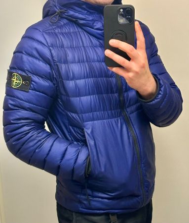 Stone Island's jacket, with warm down