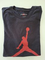 T-shirt Jordan noir/rouge, taille L,